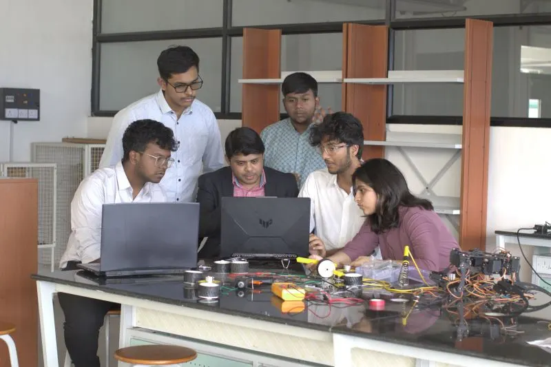 Building in the electronics lab