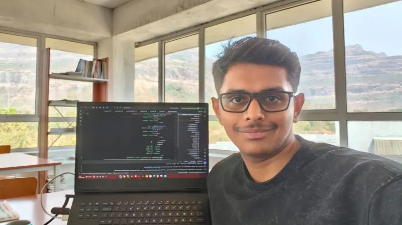 Coding with a mountain view
